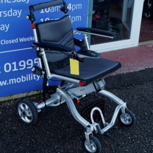 used motion aerolite folding electric wheelchair.
