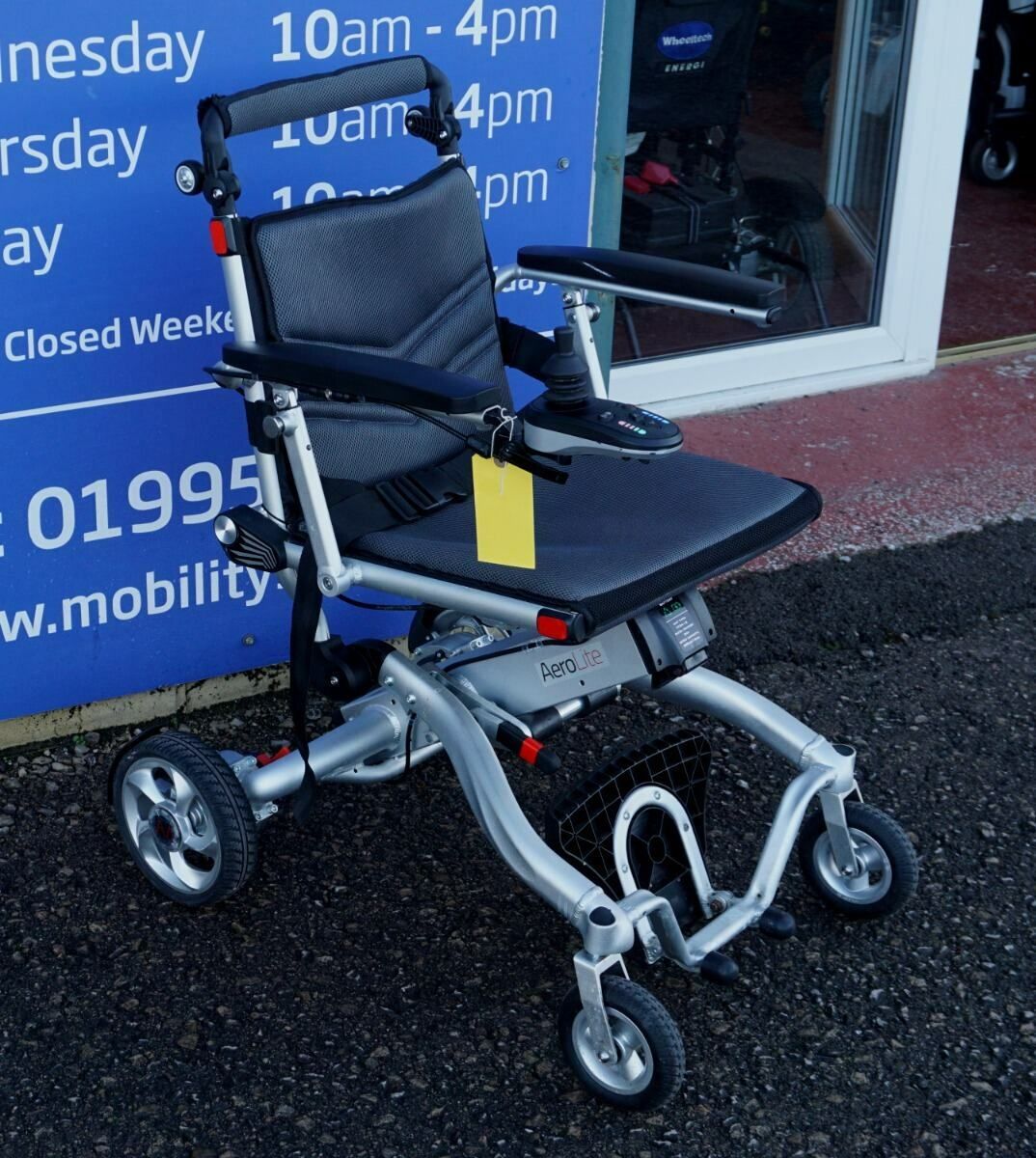 used motion aerolite folding electric wheelchair. used motion aerolite folding electric wheelchair.